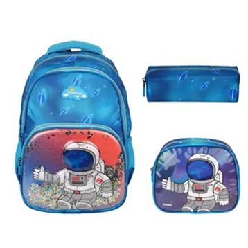 Relaxion RLX-1370 Kalemlikli Beslenme Çantalı Astronot Desenli Erkek Çocuk İlkokul Sırt Çantası
