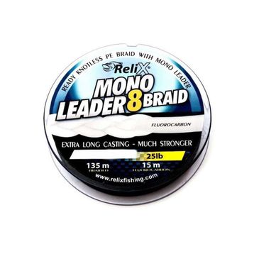 Relix Mono Leader 8 Braid 40 mm 135 m İpek Misina