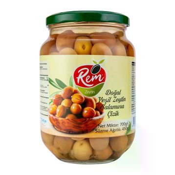Rem 450 gr 291-320 Çizik Yeşil Zeytin