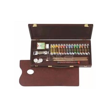 Rembrandt RT01840004 Ahşap Kutulu Traditional Set Yağlı Boya