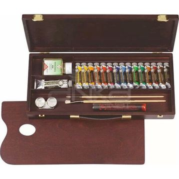 Rembrandt RT01840004 Ahşap Kutulu Traditional Set Yağlı Boya