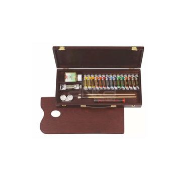 Rembrandt RT01840004 Ahşap Kutulu Traditional Set Yağlı Boya