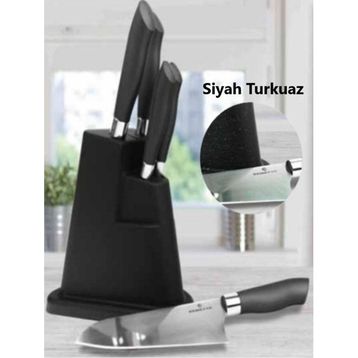Remetta Cheff Delux Siyah 6 Parça Bıçak Seti