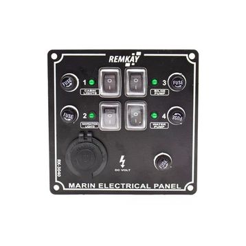 Remkay 12V 10'lu İzoleli Çakmaklı Switch Panel