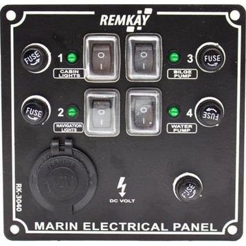 Remkay 12V 10'lu İzoleli Çakmaklı Switch Panel