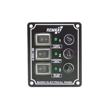 Remkay 12V 10'lu İzoleli Dikey Switch Panel
