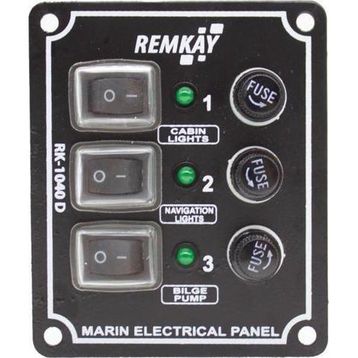 Remkay 12V 4'lü İzoleli Dikey Switch Panel