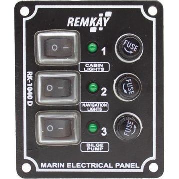 Remkay 12V 5'li İzoleli Dikey Switch Panel