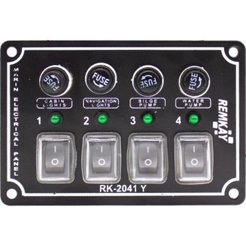 Remkay 12V 5'li İzoleli Yatay Switch Panel