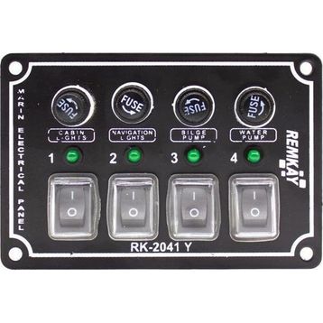 Remkay 12V 8'li İzoleli Yatay Switch Panel