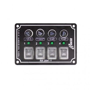 Remkay 12V İzoleli 10'lu Yatay Switch Panel
