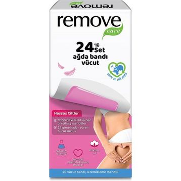 Remove Care Hassas Ciltler 20'li Vücut Ağda Bandı