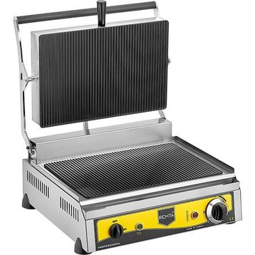 Remta R69 1200 W 16 Adet Pişirme Kapasitesi Çelik Elektrikli Cam Yüzeyli Izgara ve Tost Makinesi Gri