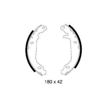 Renault 11 180x 42 mm Pabuçlu Arka Fren Balatası