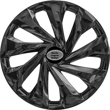 Renault 14 inç Amblemli Piano Black 216 Jant Kapağı