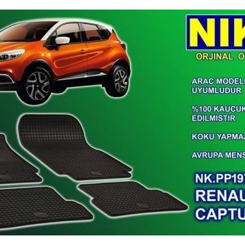 Renault Captur 2013 Kauçuk Paspas