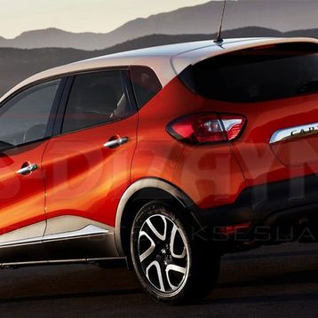 Renault Captur 2013 Üzeri Krom Bagaj Alt Çıtası