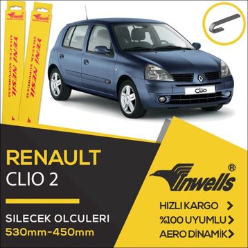 Renault Clio 2 1998-2005 Muz Silecek Takımı