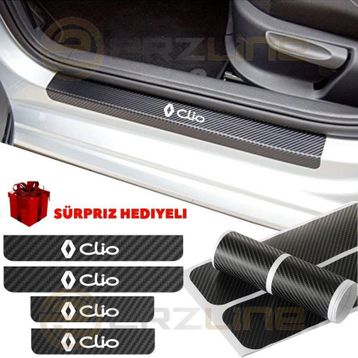 Renault Clio 4 Adet Karbon Kapı Eşiği Sticker