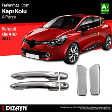 Renault Clio 4 Hb 2012 Üzeri 4 Kapı Krom Kapı Kolu