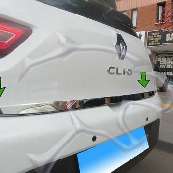 Renault Clio 4 Hb Formlu 2013 Üzeri Krom Bagaj Alt Çıtası