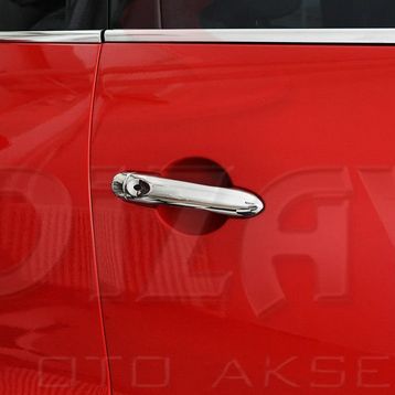 Renault Clio 4 Sporttourer 2 Kapı Sensörlü 2012 Üzeri Krom Kapı Kolu