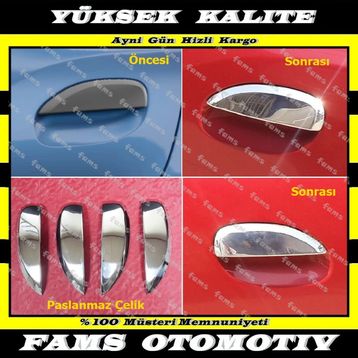 Renault Clio 4 Symbol 2013 Üzeri 4 Kapı Krom Kapı Kolu