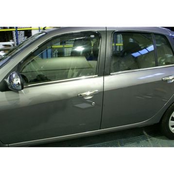 Renault Clio Symbol 2009-2012 4 Parça Paslanmaz Çelik Cam Çıtası