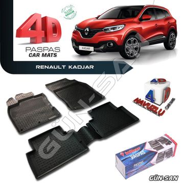 Renault Kadjar 2014-2015-2016 4D Havuzlu Oto Paspas