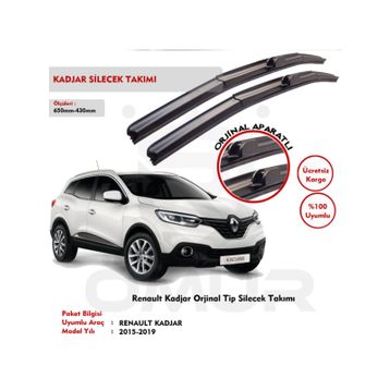 Renault Kadjar 2015-2017 Silecek Takımı