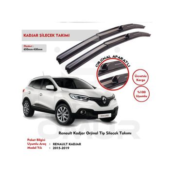 Renault Kadjar 2015-2017 Silecek Takımı