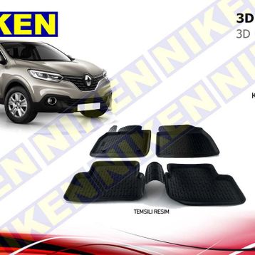 Renault Kadjar 2015 Sonrası 3D Havuzlu Paspas