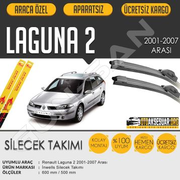 Renault Laguna 2 2001-2007 Muz Silecek Takımı