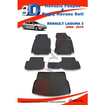 Renault Laguna 3 3D Bagaj Havuzu