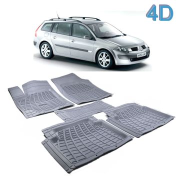 Renault Megane 2 4D Havuzlu Paspas