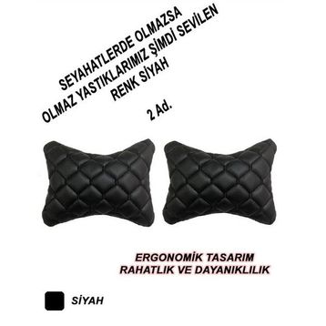 Renault Megane 2 SW Boyun Yastığı Siyah Oto Koltuk Kılıfı