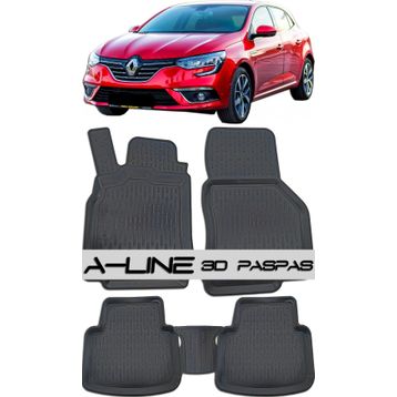 Renault Megane 4 Hb 2016 Sonrası 3D Havuzlu Paspas