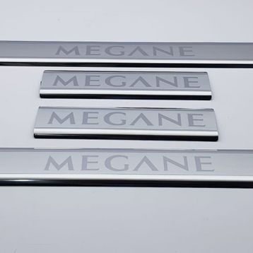 Renault Megane 4 Sedan 2016 Üzeri 4 Parça Krom Kapı Eşiği