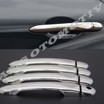 Renault Megane Paslanmaz Çelik 2010 2016 4 Kapı Krom Kapı Kolu