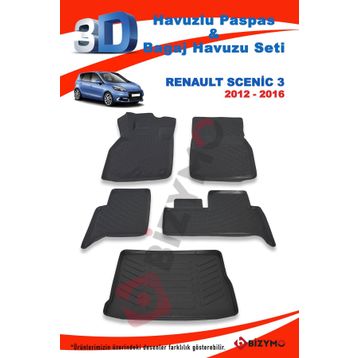 Renault Scenic 3 2012-2016 Bagaj Havuzu