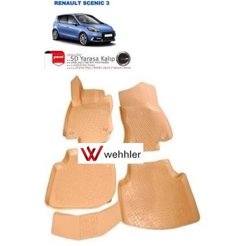 Renault Scenic 3D Havuzlu Paspas