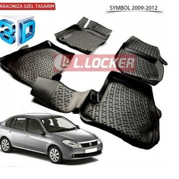 Renault Symbol 2008-2012 3D Havuzlu Paspas