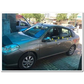 Renault Symbol 2009-2012 4 Parça Krom Cam Çıtası