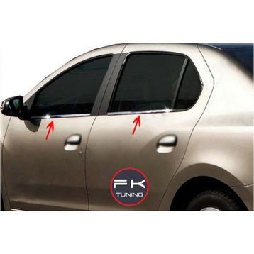 Renault Symbol 2013 Üzeri 4 Parça Krom Cam Çıtası