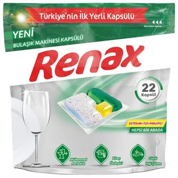 Renax Hepsi Bir Arada 22'li Bulaşık Makinesi Kapsülü