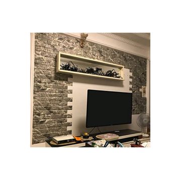 Renkli Duvarlar NW13 Alaca Gri Duvar Kağıdı
