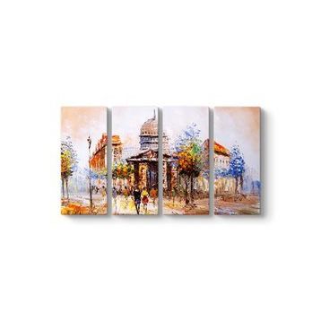 Renkli Şehir Sokakları Tablosu