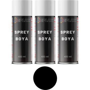 Replax Ral 9005 Mat Siyah 3x400 ml Sprey Boya