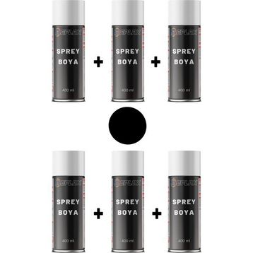 Replax Ral 9005 Mat Siyah 6x400 ml Sprey Boya
