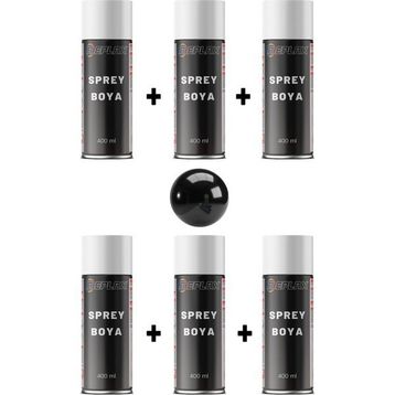 Replax Ral 9005 Parlak Siyah 6x400 ml Sprey Boya